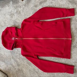 Lululemon scuba - Red with gold zipper and logo